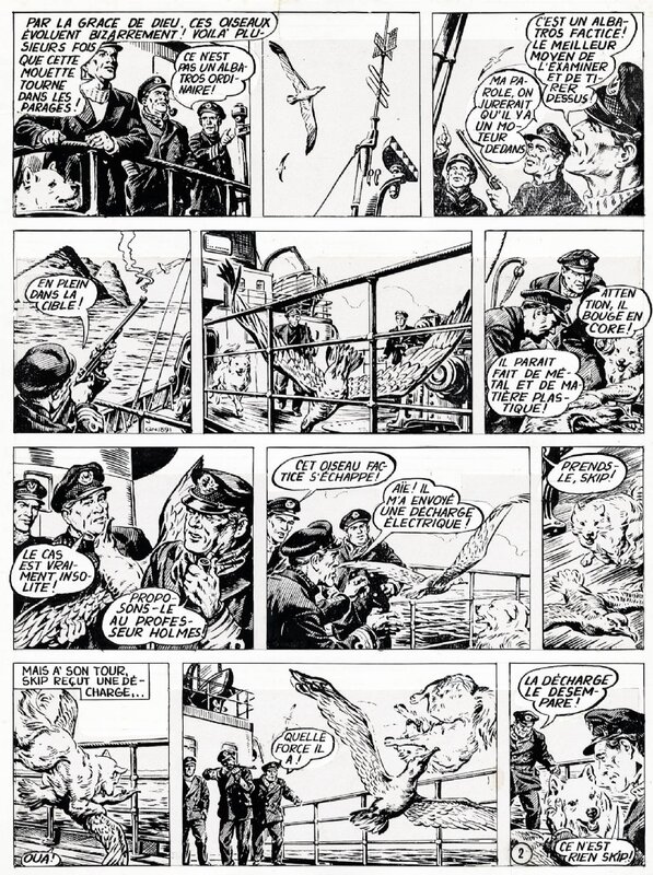 Pieter Kuhn, 1959 - Kapitein Rob (Page - Dutch KV) - Planche originale