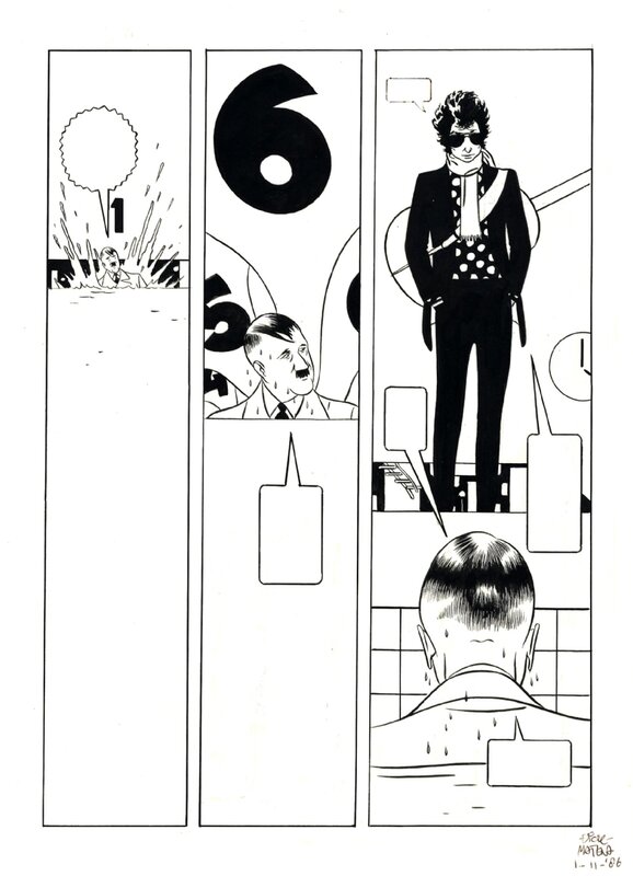 Dick Matena, 1981 - Mythen - Bob Dylan - Judgment day / Heavy Metal (Page - Dutch KV) - Comic Strip