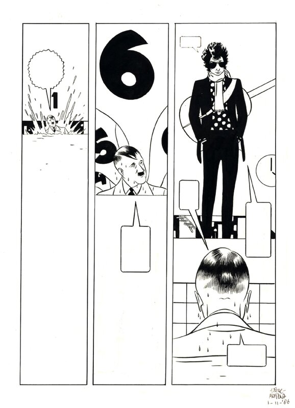 Dick Matena, 1981 - Mythen - Bob Dylan - Judgment day / Heavy Metal (Page - Dutch KV) - Planche originale