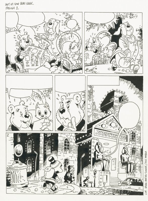 Dick Matena, Marten Toonder, 2000 - Tom Poes en Heer Bommel (Page - Dutch KV) - Comic Strip