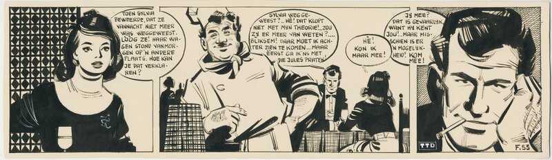 Georges Mazure, 1961 - Jacqueline  (Daily strip - Dutch KV) - Comic Strip