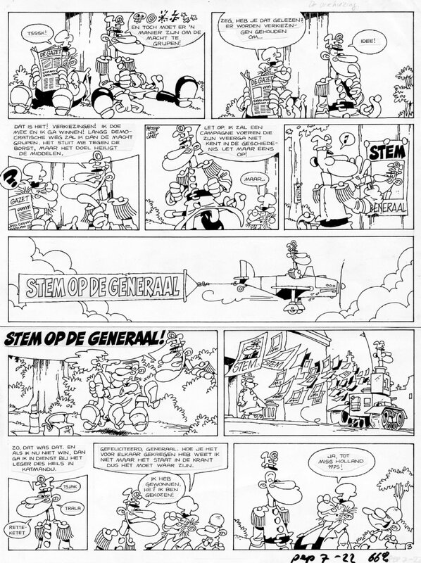 Peter de Smet, 1980? - Generaal (Page - Dutch KV) - Comic Strip