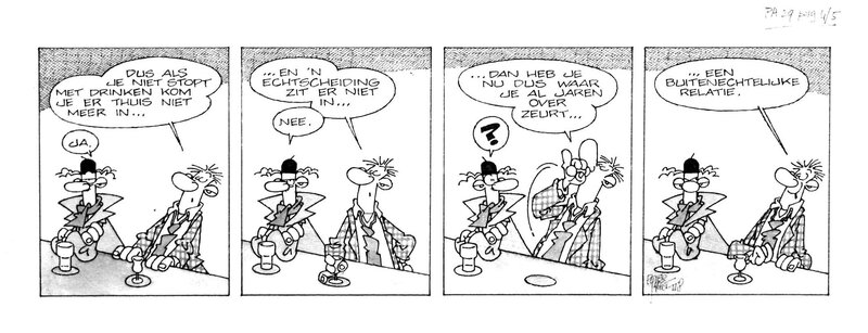 Peter de Smet, 1990 - Lodewijk (Comic strip - Dutch KV) - Planche originale