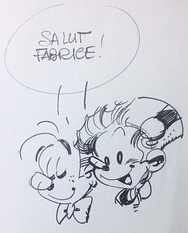 Spirou et Fantasio by Jean-Claude Fournier - Sketch