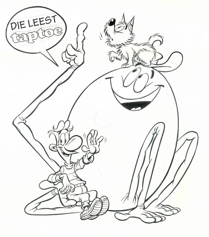 Gerard Leever, 1995? - Oktoknopie (Illustration - Dutch KV) - Original Illustration