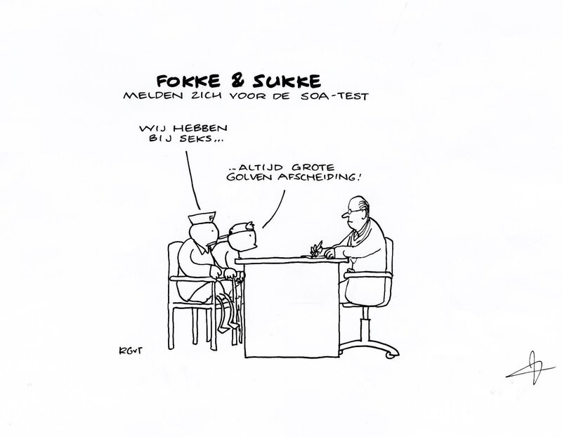 Jean-Marc van Tol, 2008 - Fokke en Sukke (Illustration - Dutch KV) - Original Illustration