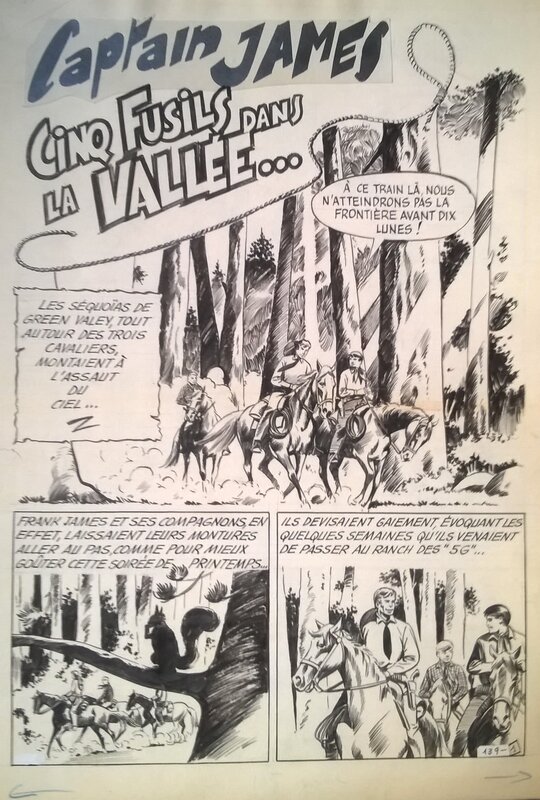 Captain James par Pierre Brisson, Roger Lécureux - Planche originale