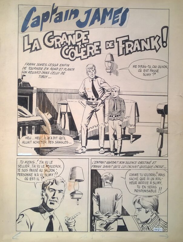 Captain James par Pierre Brisson, Roger Lécureux - Planche originale