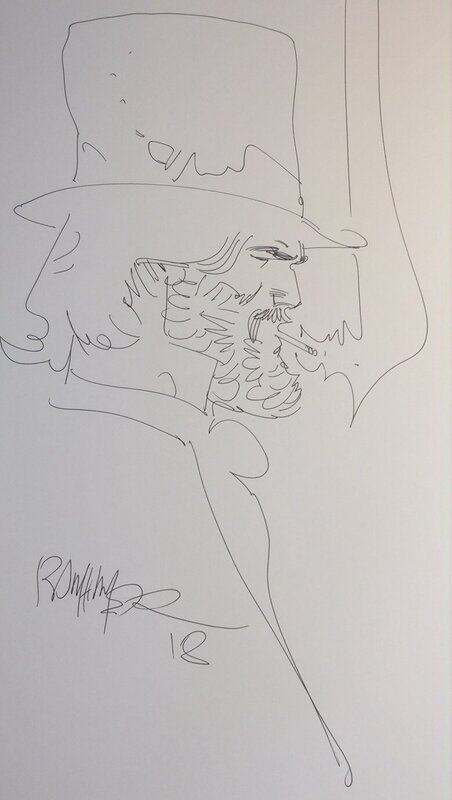 Dédicace de Ralph Meyer pour Undertaker - Sketch