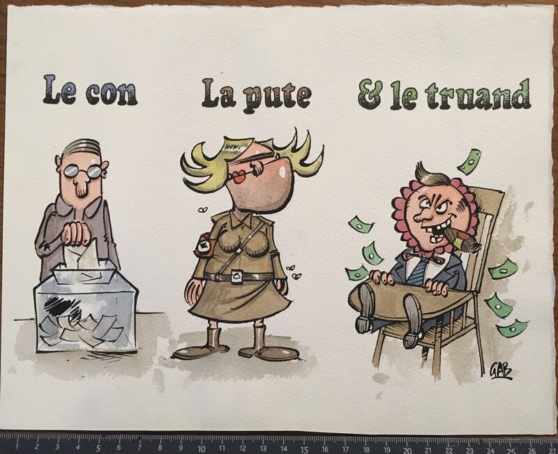 Gab, Le con, la pute et le truand - Comic Strip