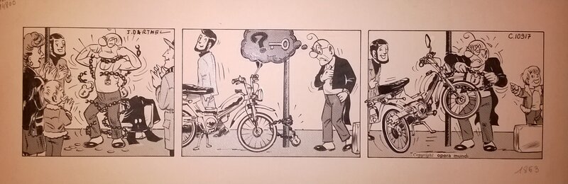 Professeir Nimbus par Lefort, J. Darthel - Planche originale