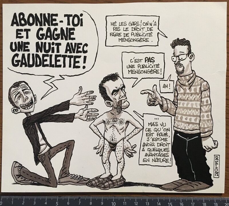 Relom, Page d’abonnement au Fluide - Illustration originale