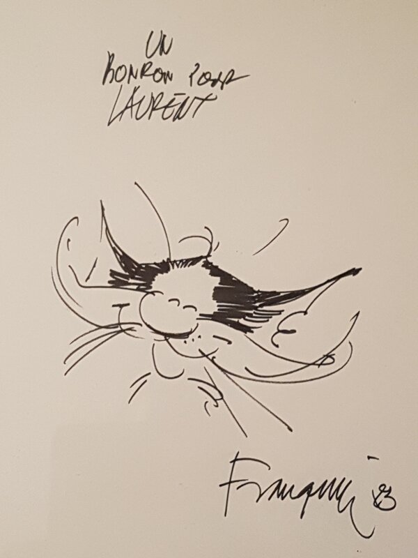 Chat de Gaston by André Franquin - Sketch