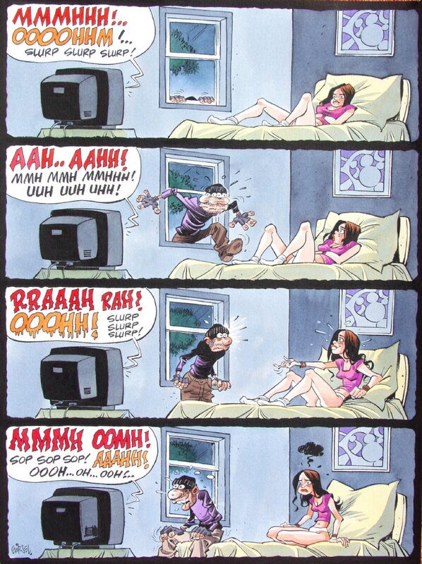 Gürçan Gürsel, 2002? - Blaques coquines / Rooie oortjes (Colored page - European KV) - Comic Strip