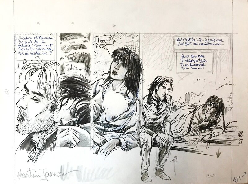 Martin Jamar, Les voleurs d'empire - crayonnés - Original art