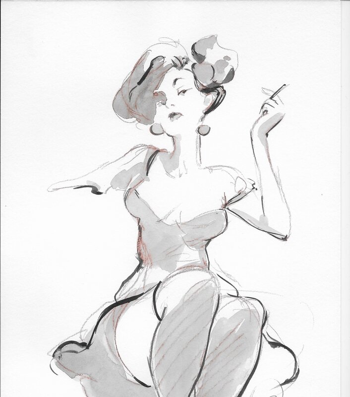 Lady by Corboz - Illustration originale