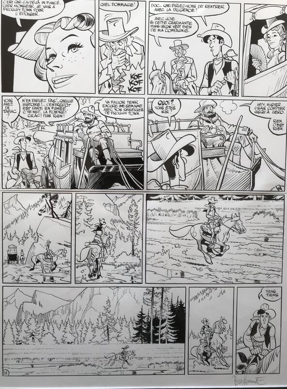 Page de lucky luke de bonhomme « l’homme qui tua lucky luke » - Comic Strip