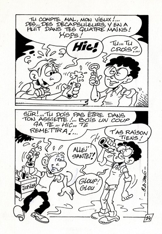 Bruno Di Sano, Bob De Groot, 1985 - Qui a tué F.Walther (Page - European KV) - Comic Strip