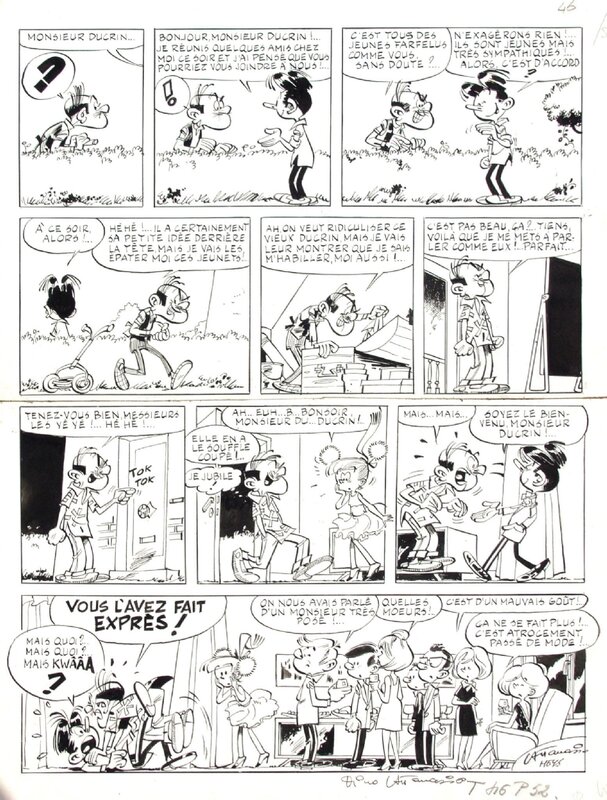 Dino Attanasio, 1970? - Modeste et Pompon / Ton en Tinneke (Page - European KV) - Comic Strip