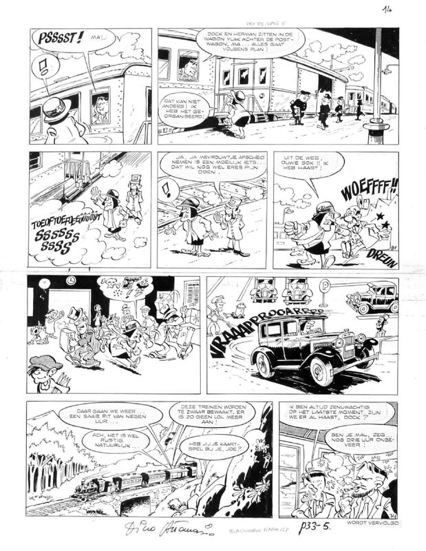 Dino Attanasio, Martin Lodewijk, 1976 - Johnny Goodbye (Page - European KV) - Comic Strip