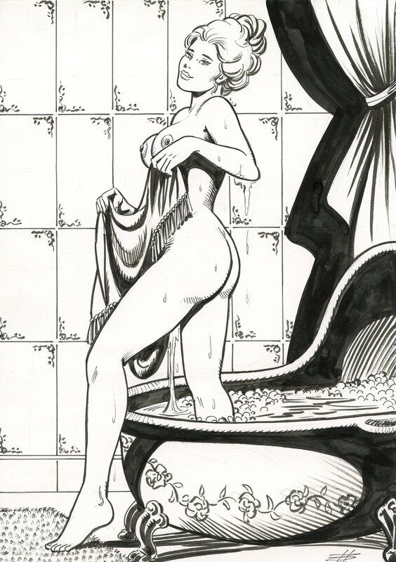 Zara - Bain by Birago Balzano - Original Illustration