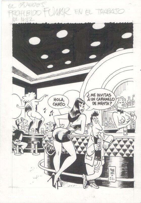 Clara de Noche by Jordi Bernet - Original Illustration