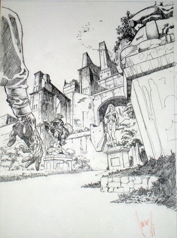 Franck Biancarelli, Projet 4eme de couverture Galfalek T1 - Original art