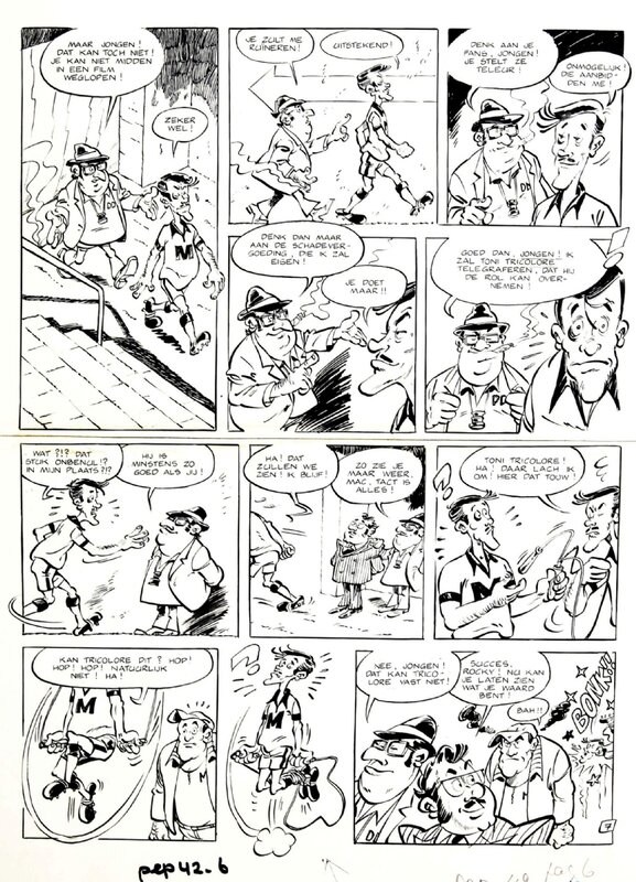 Dino Attanasio, Dick Matena, 1970? - Macaroni's (Page - European KV) - Planche originale