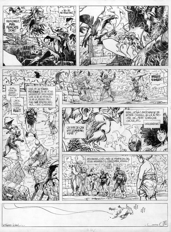 Régis Loisel, Quête de l'oiseau du temps T4 p18 - Planche originale