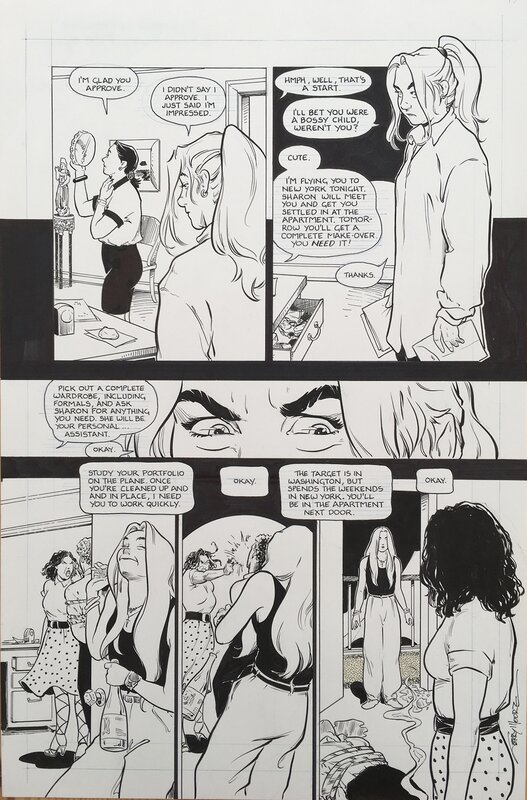 Terry Moore, Strangers in Paradise - Vol 3 #10 p17 - Planche originale