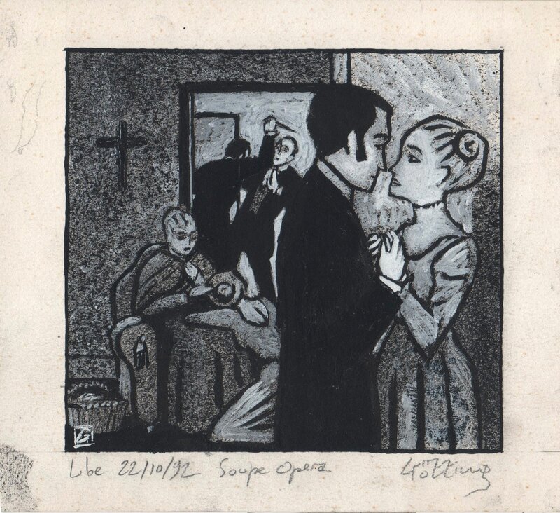 Jean-Claude Götting, Jean Claude Gotting - Soupe Opera - Original Illustration