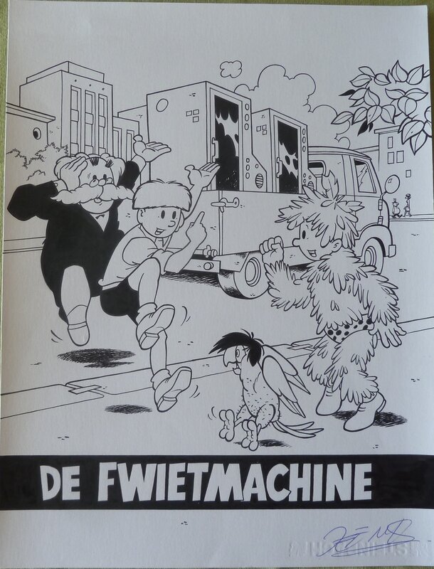 Jef Nys, Jommeke: de fwietmachine - Original Cover