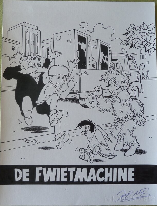 Jef Nys, Jommeke: de fwietmachine - Couverture originale