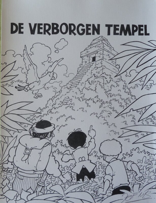 Jef Nys, Jommeke : de verborgen tempel - Couverture originale