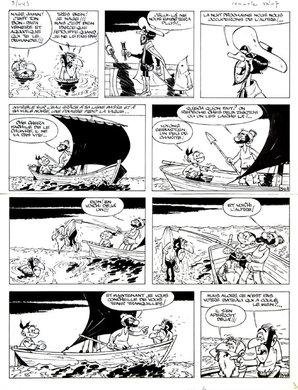 Marcel Remacle, 1967 - Ouwe Niek / Vieux Nick (Page - Dupuis KV) - Comic Strip