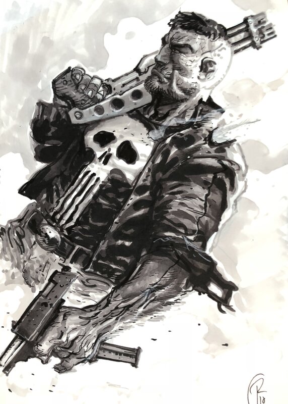 Punisher par Ronan Toulhoat - Illustration originale