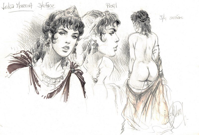 Illustration Pin-Up by Philippe Delaby - Original art
