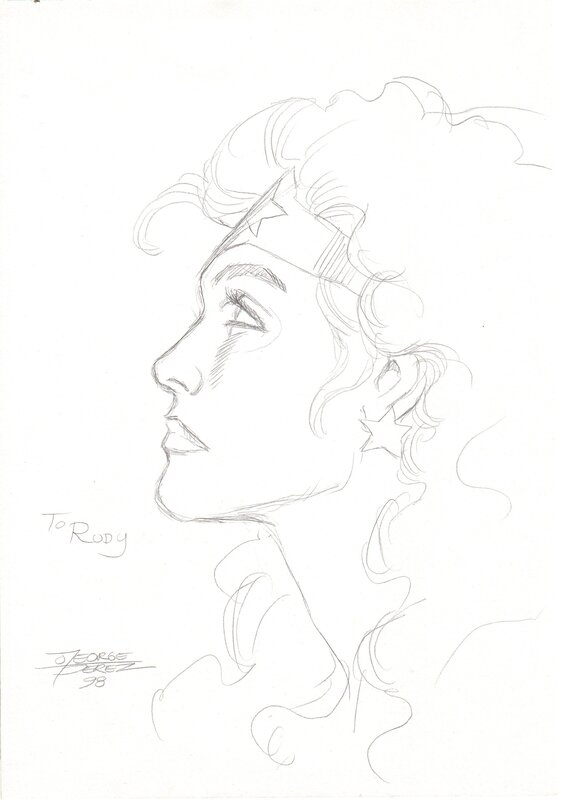 George Perez -  Dédicace 1998 - Sketch