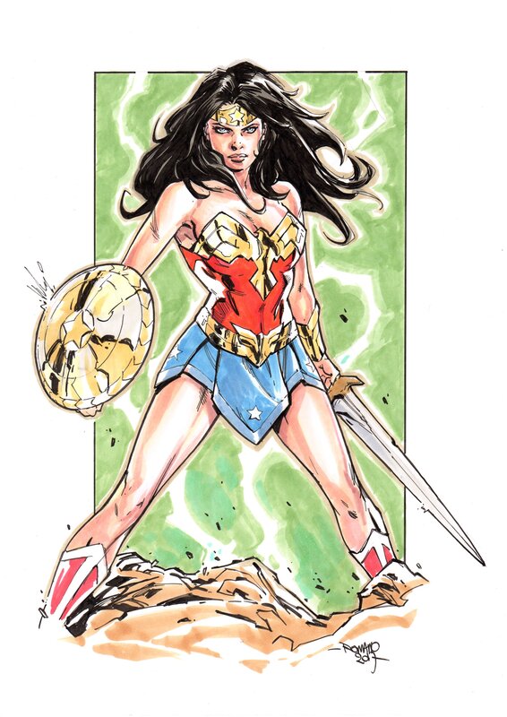 Romano Molenaar, Wonder Woman Commission 2017 - Illustration originale