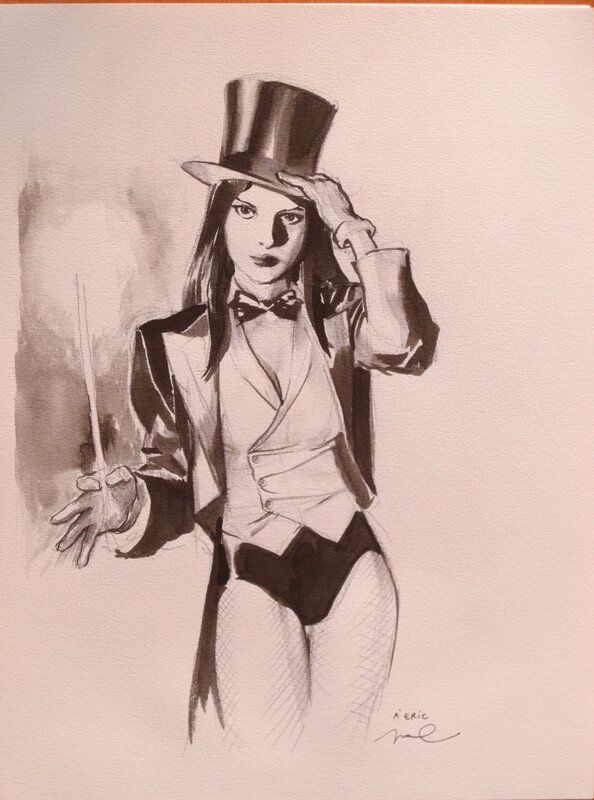 Zatanna par Gérald Parel - Dédicace