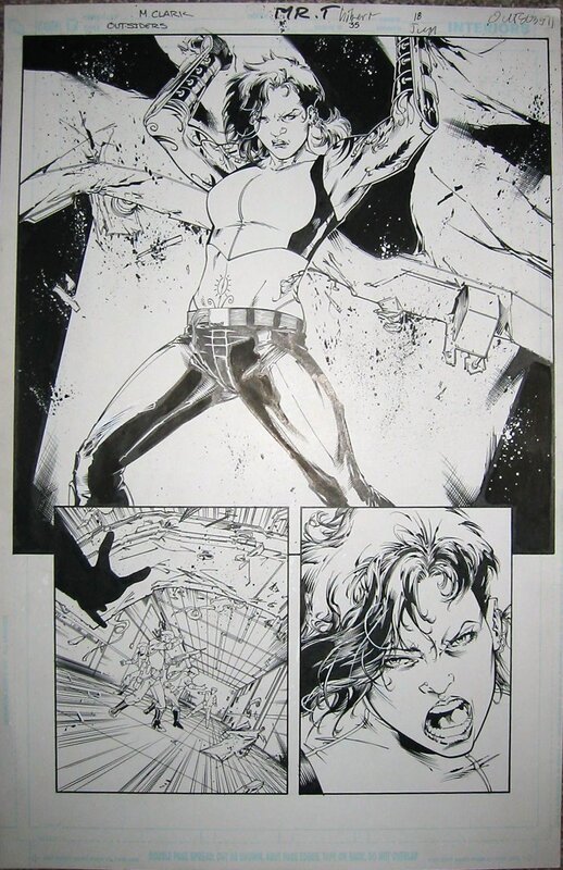 Outsiders #35 p.18 par Matthew Clark, Art Thibert - Planche originale