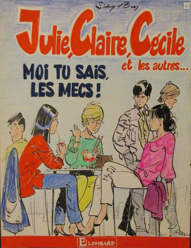 Sidney, Julie, Claire, Cécile - Projet Couverture Tome 1 - Œuvre originale