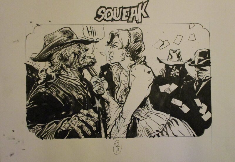 Wild West : Squeak by Ronan Toulhoat - Original Illustration