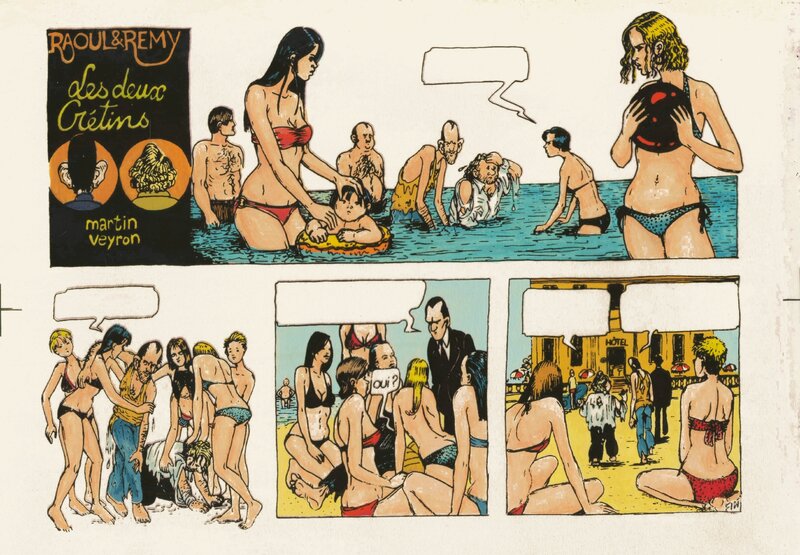 Martin Veyron, 1981 - Raoul & Remy (Coloring + Film - Europe KV) - Planche originale