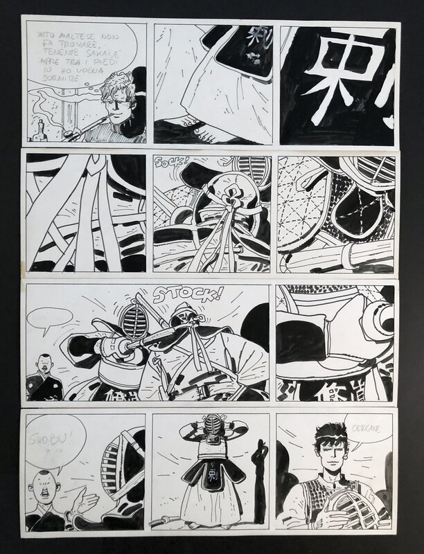 Pratt, Corto Maltese, La jeunesse - Planche originale