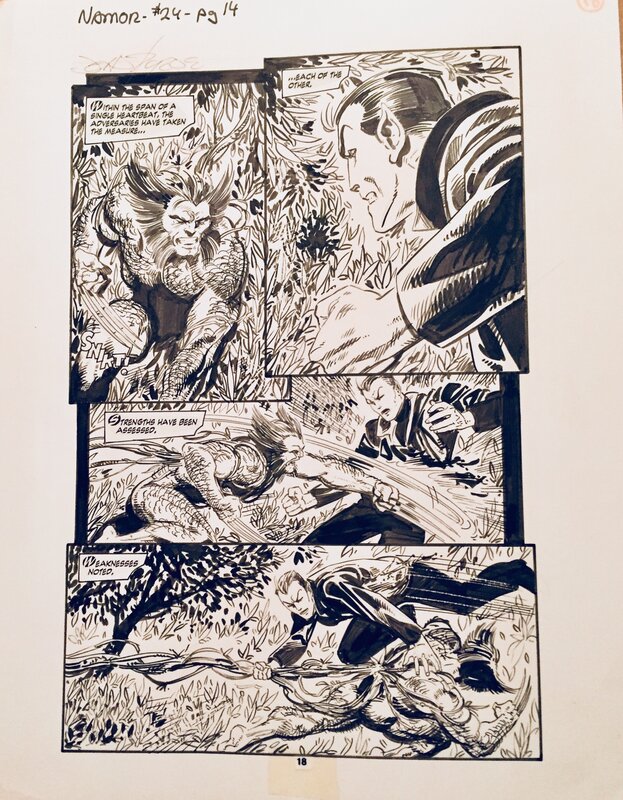 John Byrne, Namor the Sub-Mariner - Planche originale