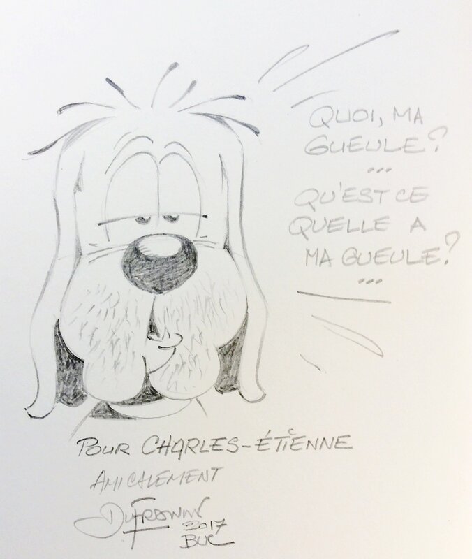 Gai- Luron by Henri Dufranne, Gotlib - Sketch