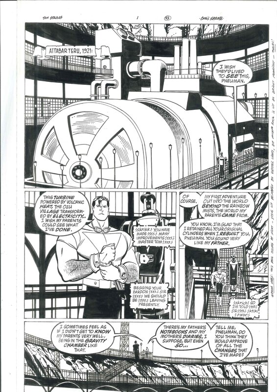 Chris Sprouse, Al Gordon, Alan Moore, Tom Strong 1, page 23 - Planche originale