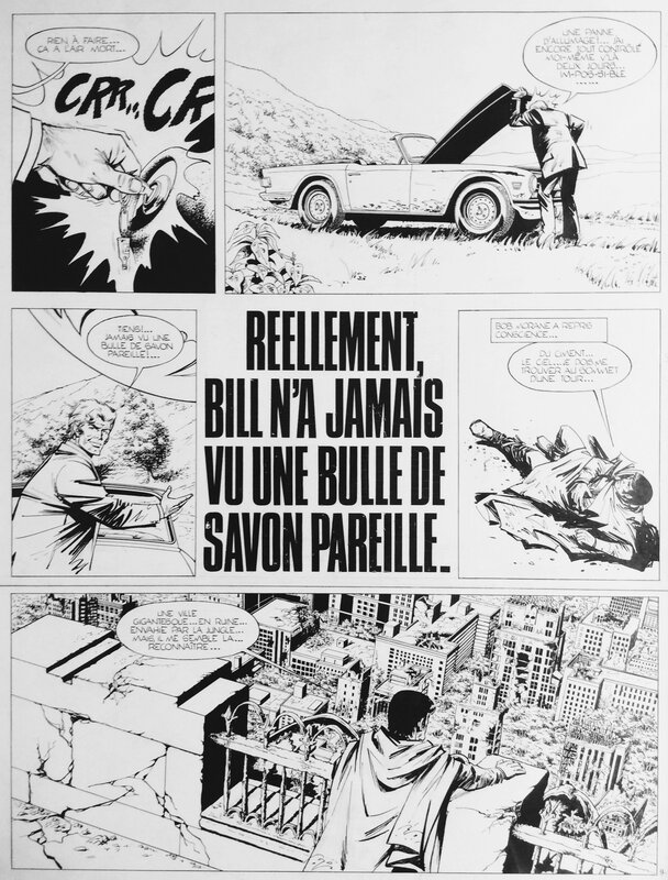 Bob Morane par William Vance, Henri Vernes - Planche originale