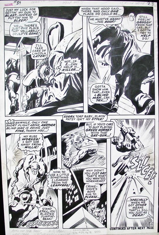 Gene Colan, Syd Shores, Daredevil 59 page 18 - Comic Strip